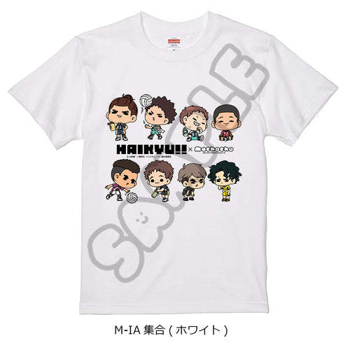 『ハイキュー!!』みんなmochocho化大作戦! 第6弾 Tシャツ M-IA 集合 ホワイト Mサイズ